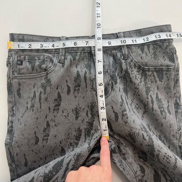 Dear John Women's Gray Snakeskin Print Gisele High Waisted Skinny Jeans Size 27 - Picture 13 of 14